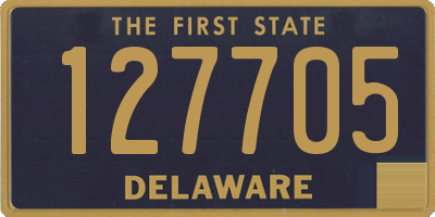 DE license plate 127705