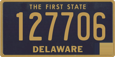 DE license plate 127706