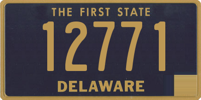 DE license plate 12771