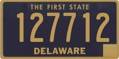 DE license plate 127712