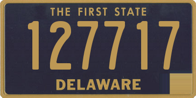 DE license plate 127717