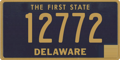 DE license plate 12772