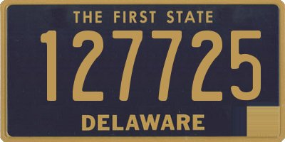 DE license plate 127725