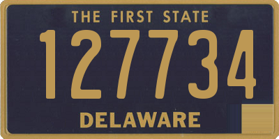 DE license plate 127734