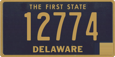 DE license plate 12774