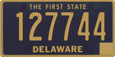 DE license plate 127744