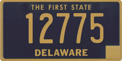 DE license plate 12775