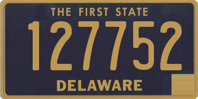 DE license plate 127752