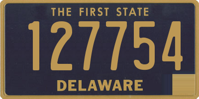 DE license plate 127754