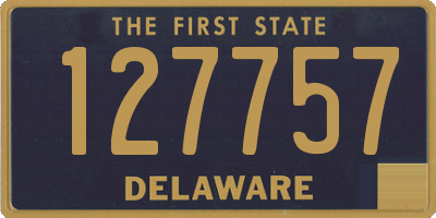 DE license plate 127757