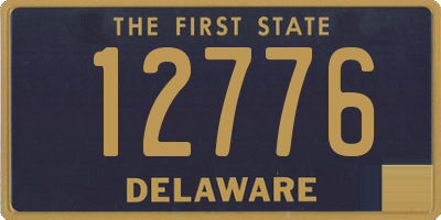 DE license plate 12776