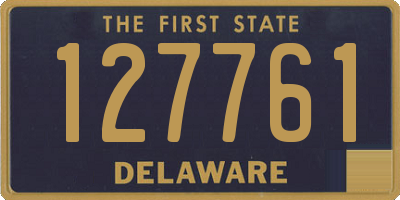 DE license plate 127761