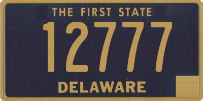 DE license plate 12777