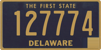 DE license plate 127774