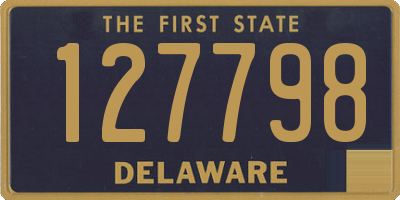 DE license plate 127798