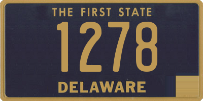 DE license plate 1278