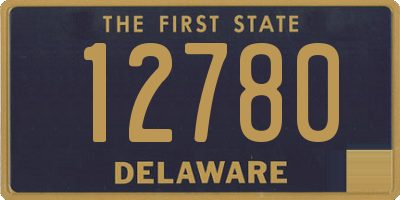 DE license plate 12780