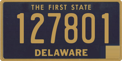 DE license plate 127801