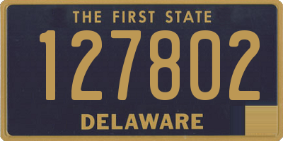 DE license plate 127802