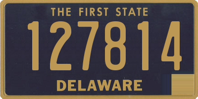 DE license plate 127814