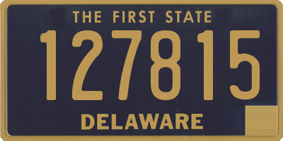 DE license plate 127815