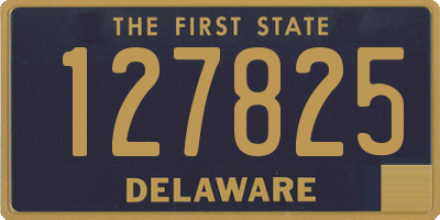 DE license plate 127825