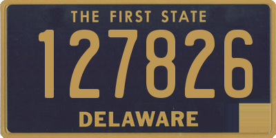 DE license plate 127826