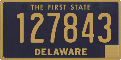 DE license plate 127843