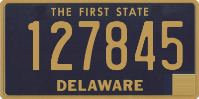 DE license plate 127845