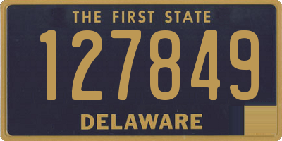 DE license plate 127849