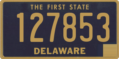 DE license plate 127853