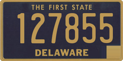 DE license plate 127855