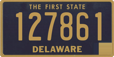 DE license plate 127861