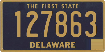 DE license plate 127863