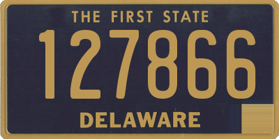 DE license plate 127866