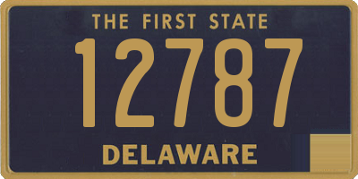 DE license plate 12787