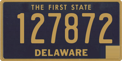 DE license plate 127872