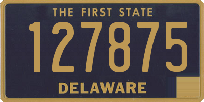 DE license plate 127875