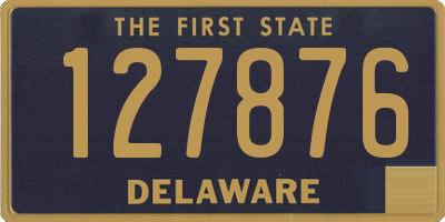 DE license plate 127876