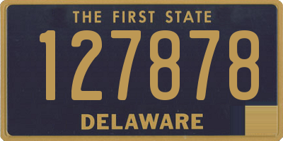 DE license plate 127878