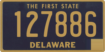 DE license plate 127886