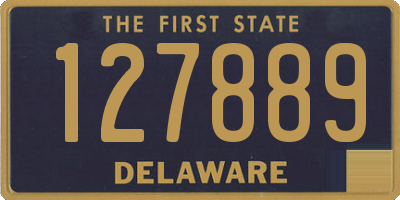 DE license plate 127889