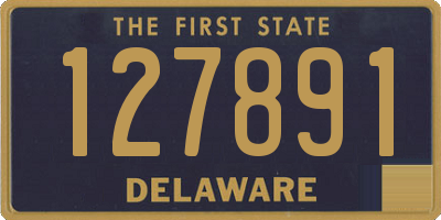 DE license plate 127891