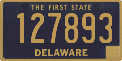 DE license plate 127893