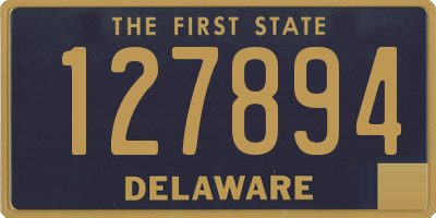 DE license plate 127894