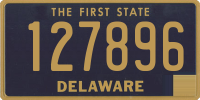 DE license plate 127896