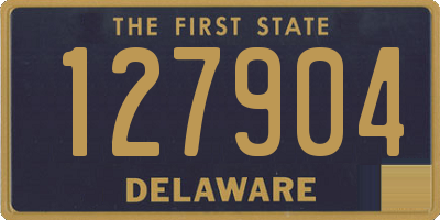 DE license plate 127904