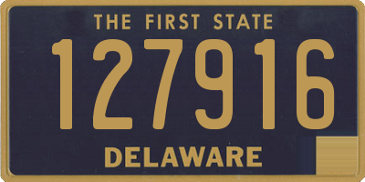 DE license plate 127916