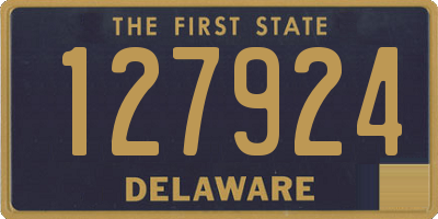 DE license plate 127924