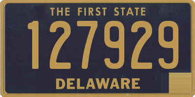 DE license plate 127929